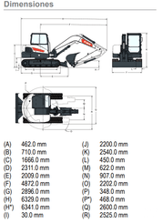 Pelle sur chenilles Bobcat E88 - 4