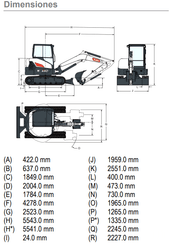 Pelle sur chenilles Bobcat E60 - 7